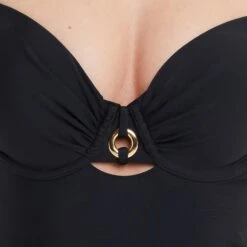 MAILLOT DE BAIN UNE PIECE EMBOITANT NOIR -sous-vêtement boutique 20072900 Z