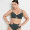 Lisa MAILLOT DE BAIN GRANDS BONNETS VERT FONCE 2 Lisa MAILLOT DE BAIN GRANDS BONNETS VERT FONCE -sous-vêtement boutique 20075701 F gt