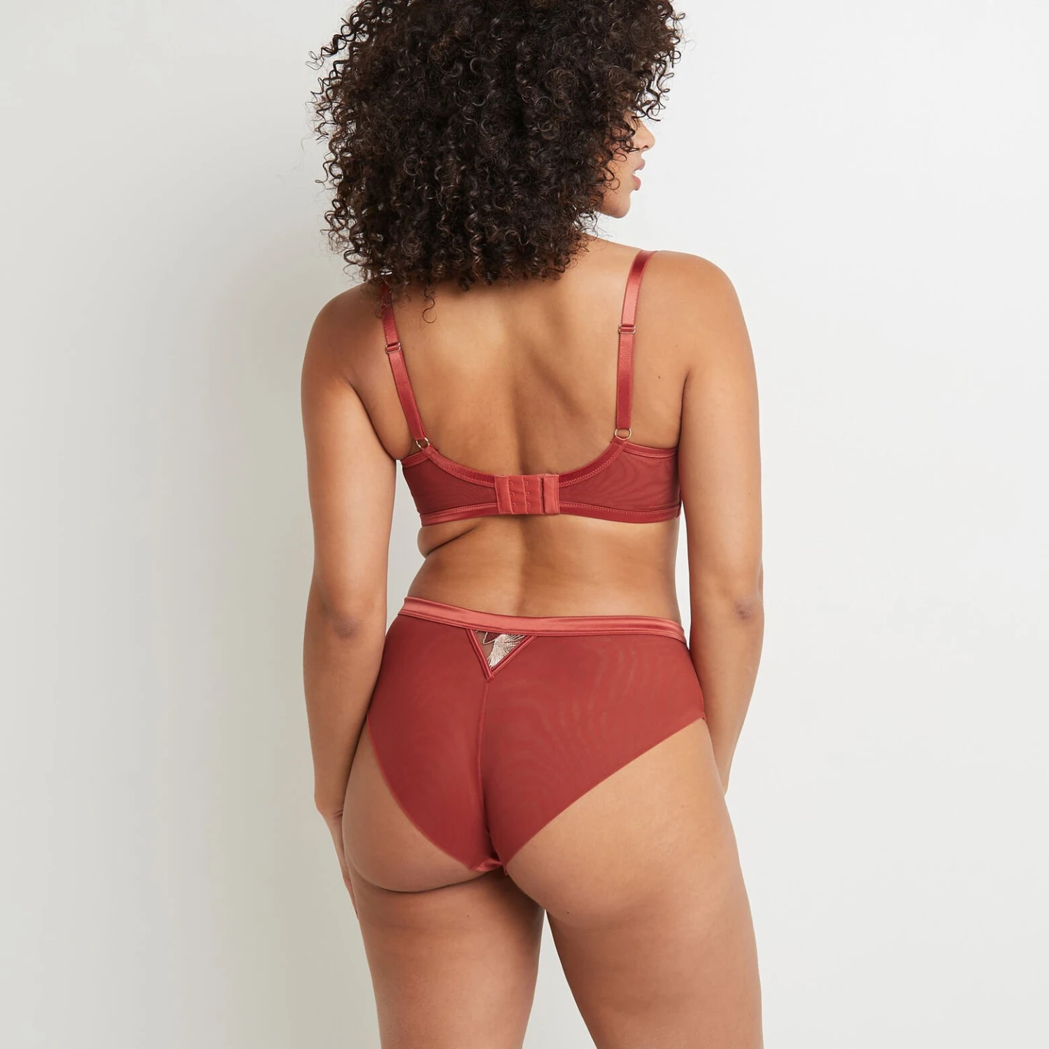 SHORTY TULLE BRODE MULTICO ORANGE 4 SHORTY TULLE BRODE MULTICO ORANGE – Image 2