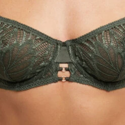 Celine SOUTIEN-GORGE CORBEILLE DENTELLE KAKI -sous-vêtement boutique 20076800 Z