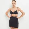 JUPON MICROFIBRE RECYCLEE NOIR -sous-vêtement boutique 43184101 F