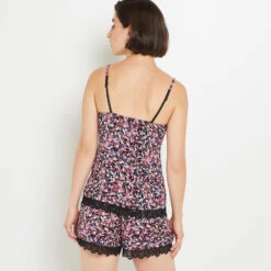 TOP NOIR/ROSE -sous-vêtement boutique 43186704 D