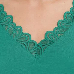 TEE SHIRT MANCHES COURTES VERT -sous-vêtement boutique 43186804 Z