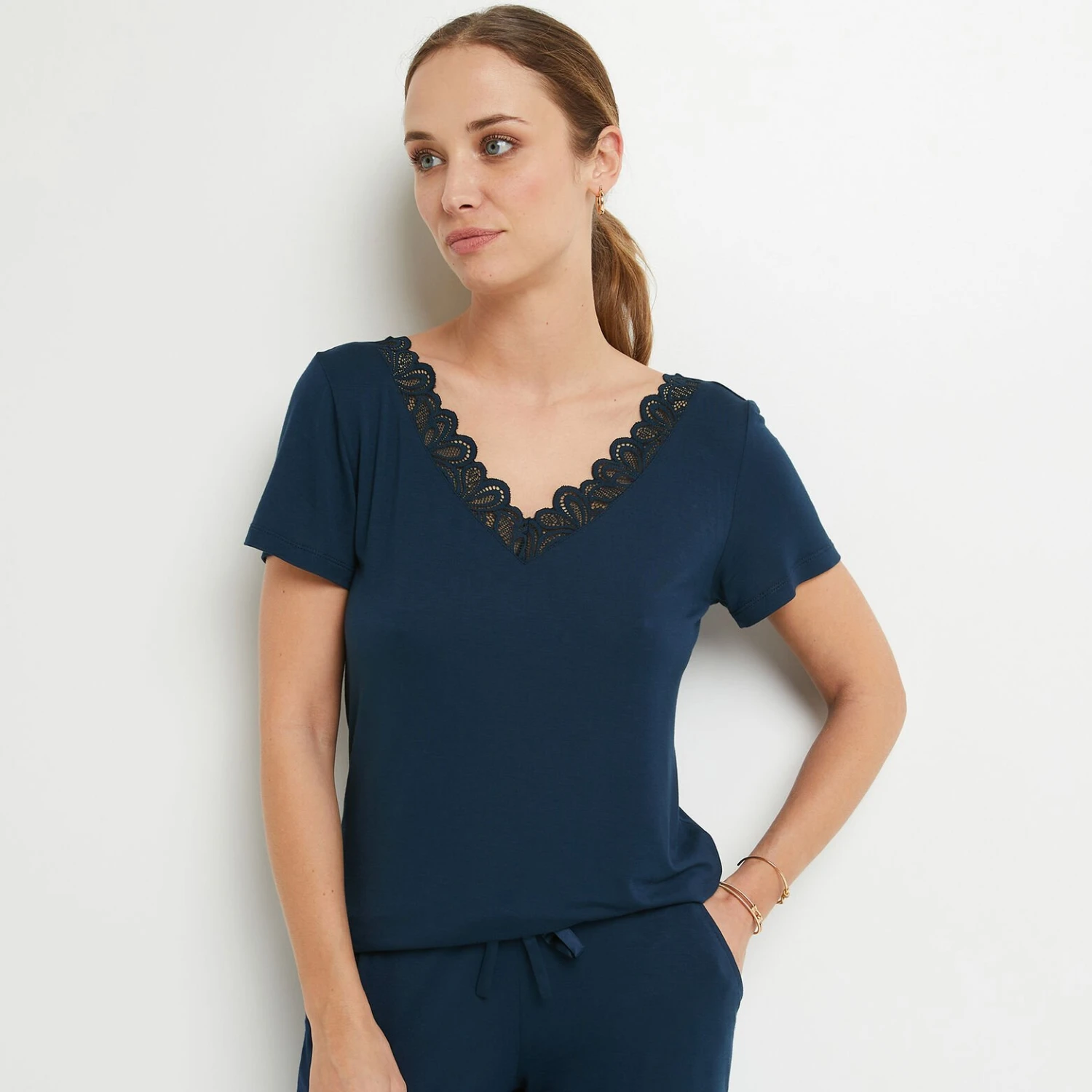 TEE SHIRT MANCHES COURTES MARINE 3 TEE SHIRT MANCHES COURTES MARINE