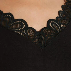 TEE SHIRT MANCHES LONGUES NOIR -sous-vêtement boutique 43186900 Z