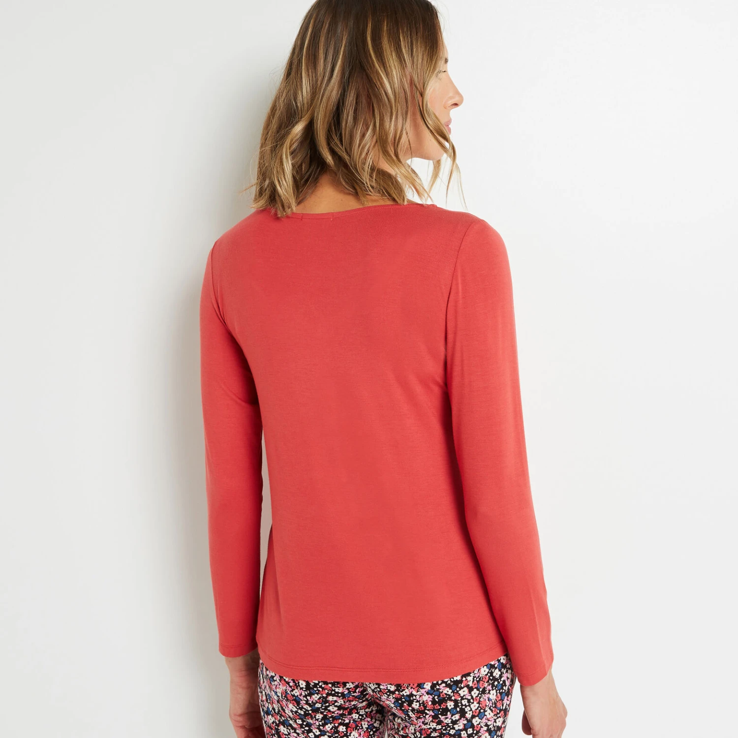 TEE SHIRT MANCHES LONGUES ROSE 6 TEE SHIRT MANCHES LONGUES ROSE – Image 4