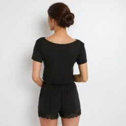 SHORT VISCOSE NOIR 7 SHORT VISCOSE NOIR -sous-vêtement boutique 43187001 D