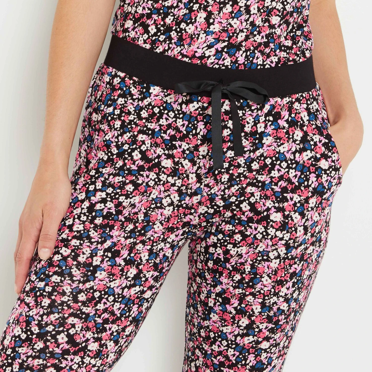 TREGGING NOIR/ROSE 4 TREGGING NOIR/ROSE – Image 2