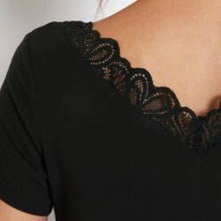 NUISETTE MANCHES COURTES NOIR -sous-vêtement boutique 43187500 Z