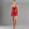 NUISETTE DENTELLE BORDEAUX -sous-vêtement boutique 43190000 F