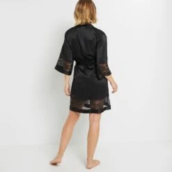 KIMONO NOIR -sous-vêtement boutique 43190200 D