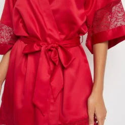 KIMONO ROUGE -sous-vêtement boutique 43190201 Z