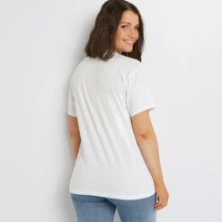 TEE SHIRT SOLIDAIRE BLANC -sous-vêtement boutique 43191000 D