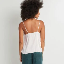 TOP BRETELLES VISCOSE IVOIRE 9 TOP BRETELLES VISCOSE IVOIRE -sous-vêtement boutique 43193100 D