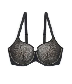 Soutien-gorge Coques Armatures NOIR -sous-vêtement boutique 77001300 D
