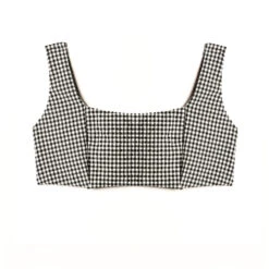 Maillot Brassiere Vichy BLANC/NOIR