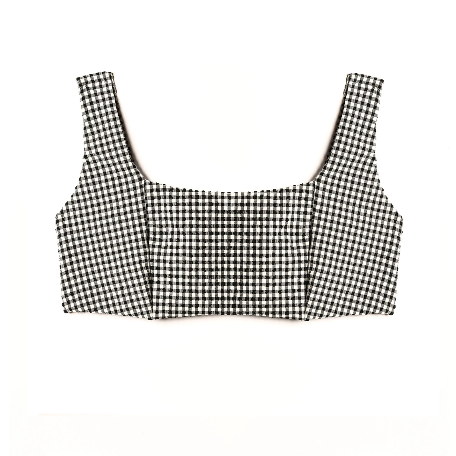 Maillot Brassiere Vichy BLANC/NOIR 3 Maillot Brassiere Vichy BLANC/NOIR