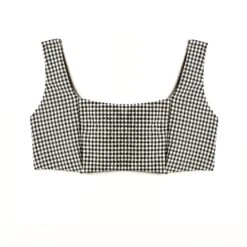 Maillot Brassiere Vichy BLANC/NOIR 8 Maillot Brassiere Vichy BLANC/NOIR -sous-vêtement boutique 77009300 Z