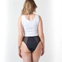 Culotte Menstruelle Flux Abondant NOIR -sous-vêtement boutique 77012500 D