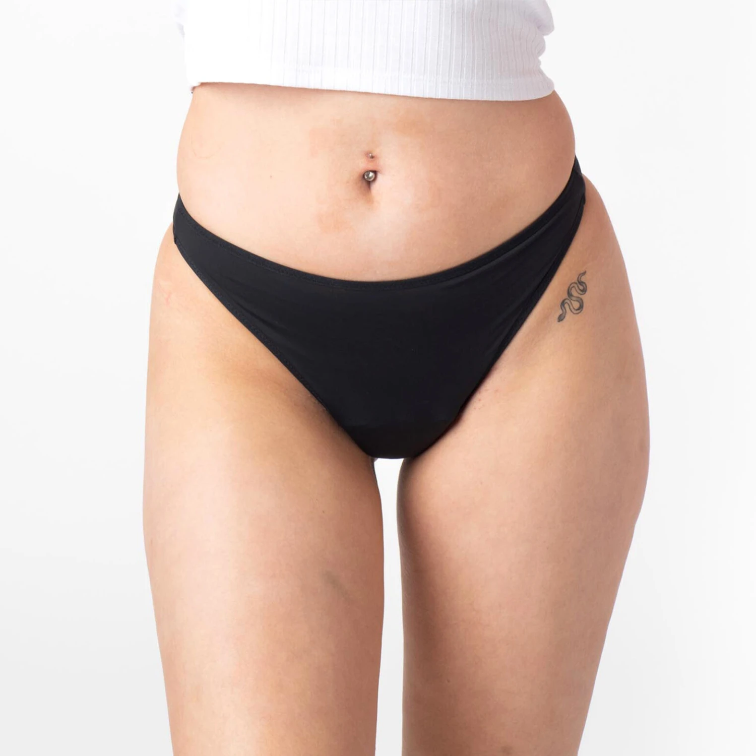 Tanga Menstruel Flux Léger NOIR 3 Tanga Menstruel Flux Léger NOIR