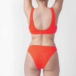 CULOTTE MAILLE GAUFREE ORANGE 9 CULOTTE MAILLE GAUFREE ORANGE -sous-vêtement boutique 77015300 D