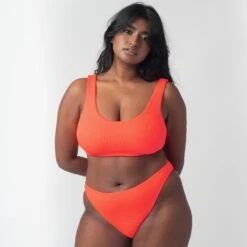 CULOTTE MAILLE GAUFREE ORANGE 7 CULOTTE MAILLE GAUFREE ORANGE -sous-vêtement boutique 77015300 M